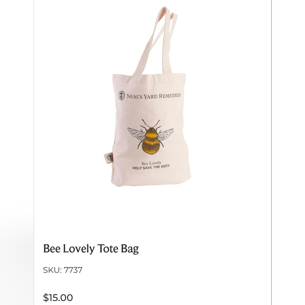🐝 Neal's Yard Remedies Bee Lovely Tote